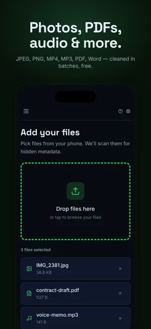 MetaSweep: Metadata Remover screenshot 3