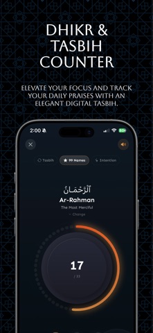 Hush: AI Islamic Habit Tracker iPhone screenshot