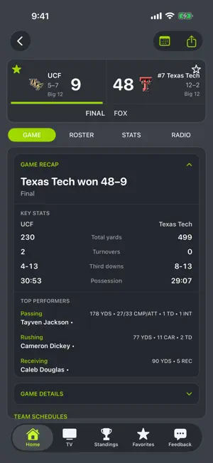 UCF Football screenshot 3