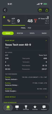 UCF Football Screenshot 3 of 9