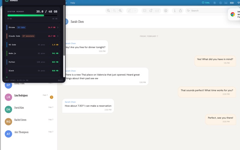 RAMBar screenshot