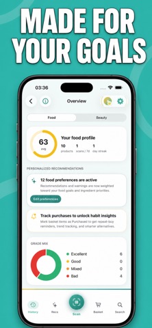 Kaki - Food & Beauty Scanner iPhone screenshot