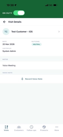 Amplifiid CRM iPhone screenshot