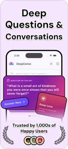 Deep Conversation & Questions Screenshot 1 of 6