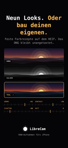 LibreCam: Manuelle RAW-Kamera iPhone screenshot 6