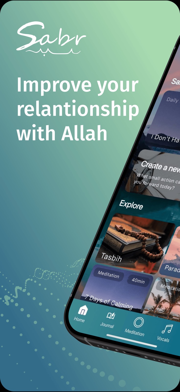 Sabr: Muslim Meditation & Dua iphone screenshot 1