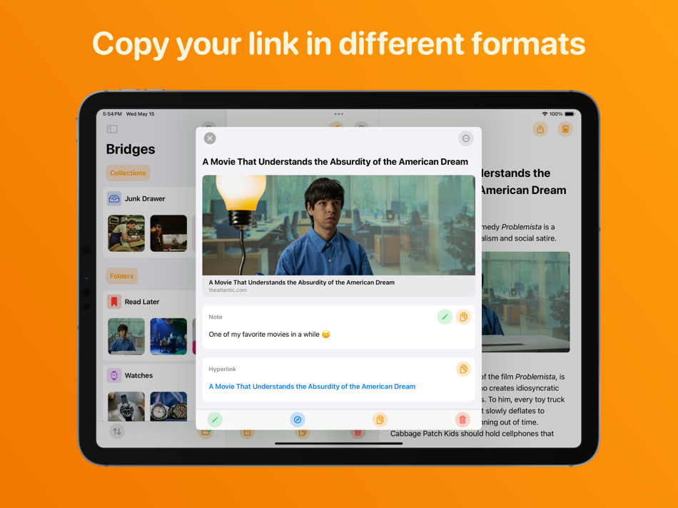 #2. Bridges: Link Formatting (iOS) De: Jonathan Ruiz
