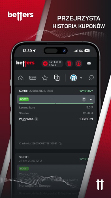 Betters Sports Betting iPhone screenshot 4
