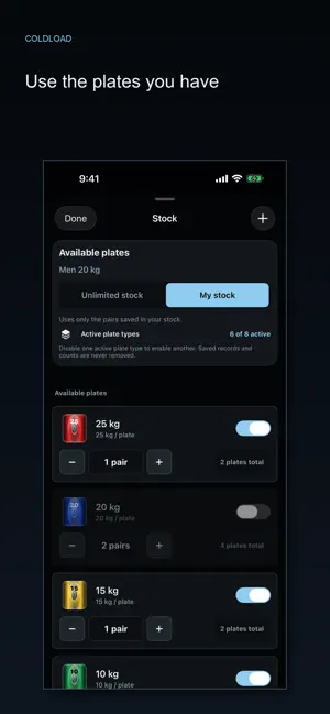 ColdLoad: Plate Calculator screenshot 2