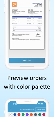 PO: Purchase Order Generator iPhone screenshot