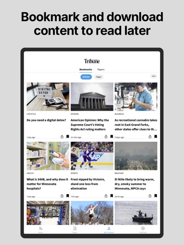 West Central Tribune iPad screenshot