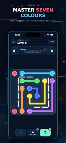 HueWeave: Connect the Dots iPhone screenshot