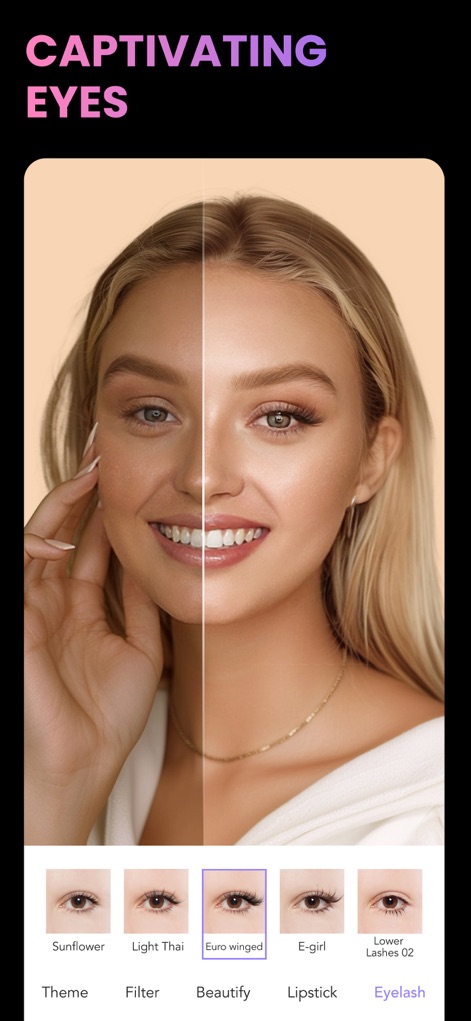 MakeupPlus- AI Portrait - Enchanting Eye Enhancements