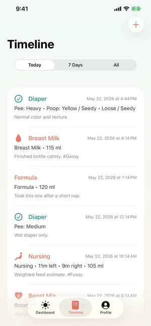 TinySteps Baby Log screenshot 3