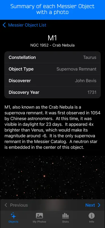 Messier Journal screenshot 2 of 10