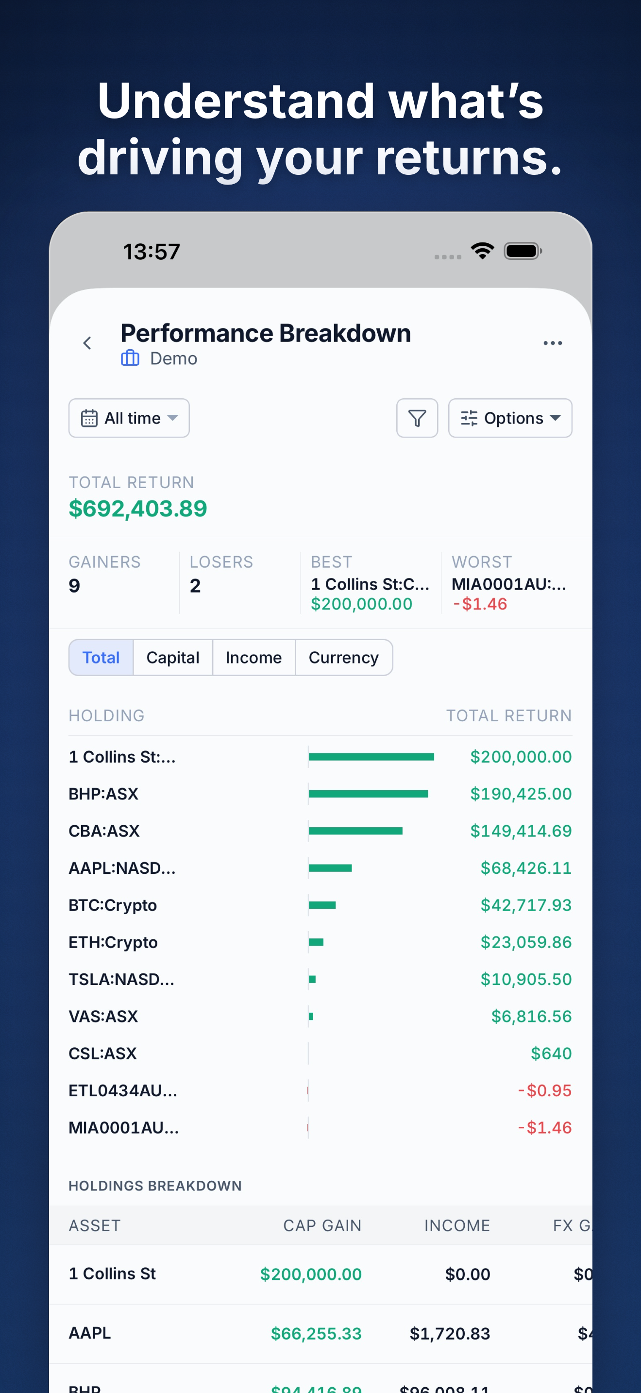 Navexa Portfolio Tracker screenshot 3