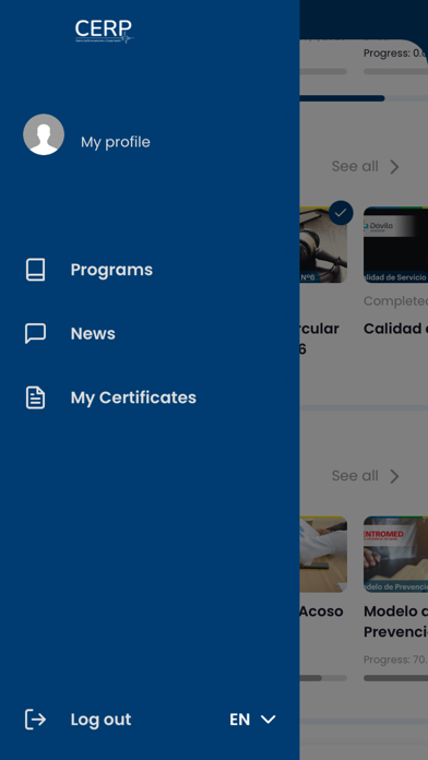 Capacitación en Salud Screenshot