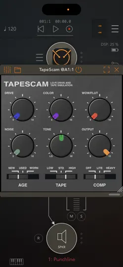 Screenshot von TAPESCAM auf dem iPhone 1