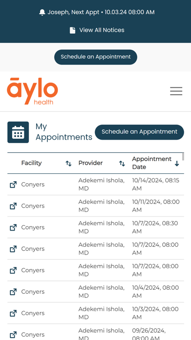 App screenshot