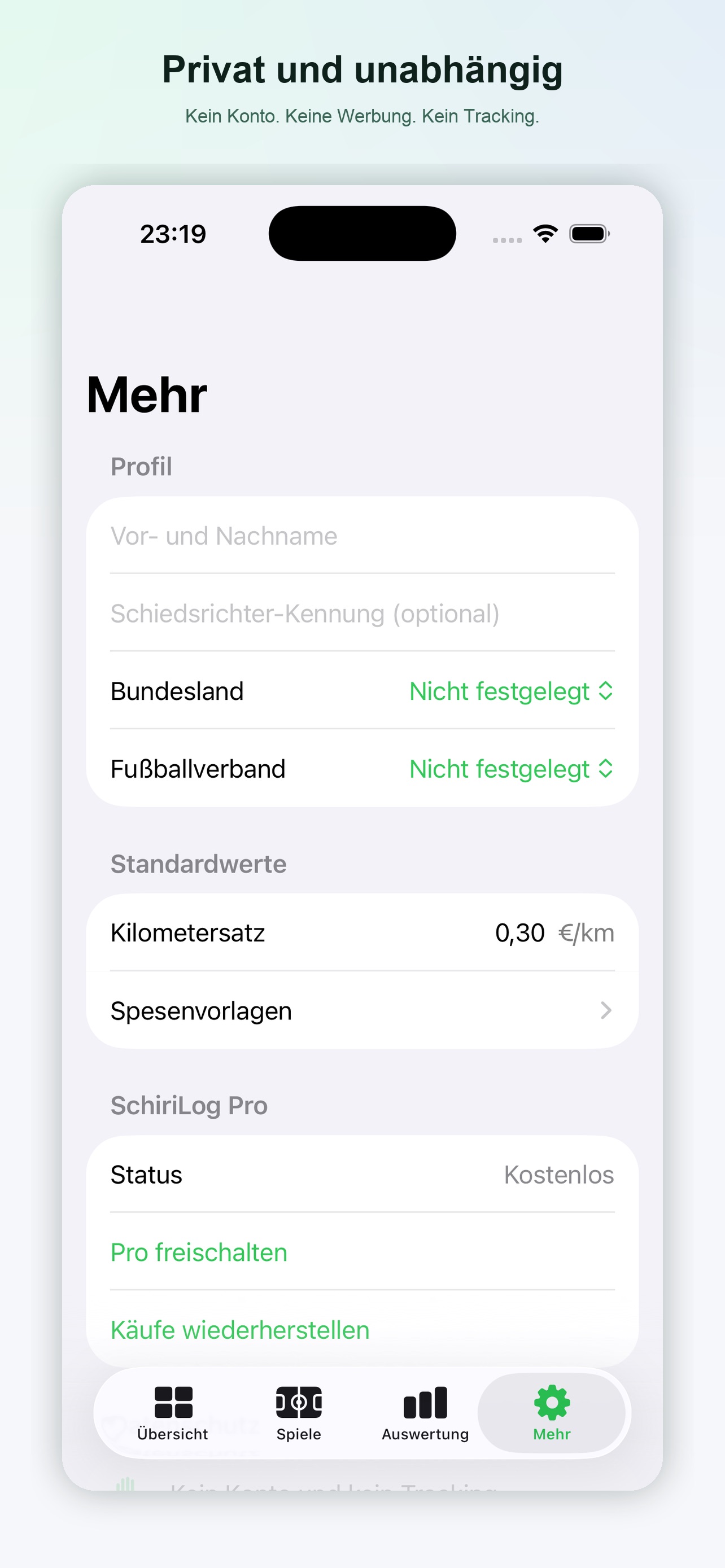 Screenshot 1 of SchiriLog – Spesen & Spiele