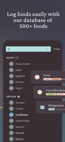 First Bites: Baby food tracker screenshot