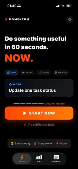 Momentum Now screenshot 1