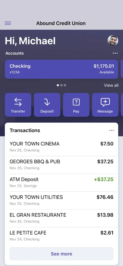 Abound Credit Union Mobile screenshot 2