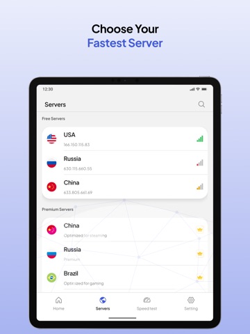 Fast VPN - Secure & Unlimited iPad screenshot 3