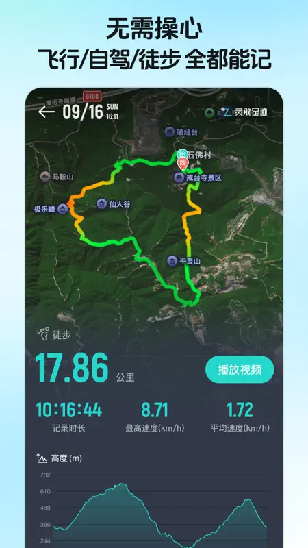 灵敢足迹-记录出行轨迹 点亮旅行城市地图 screenshot 3 of 6