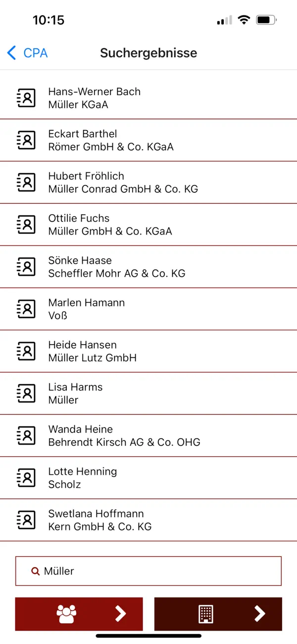 Screenshot #2 pour Company Phone Book - CPA