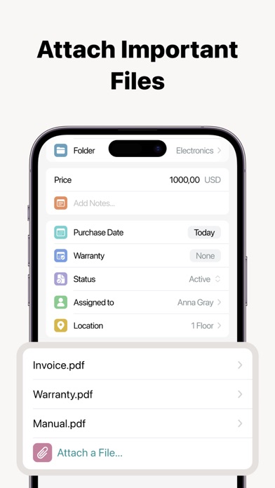 Assetsy: Inventory Tracker App Screenshot