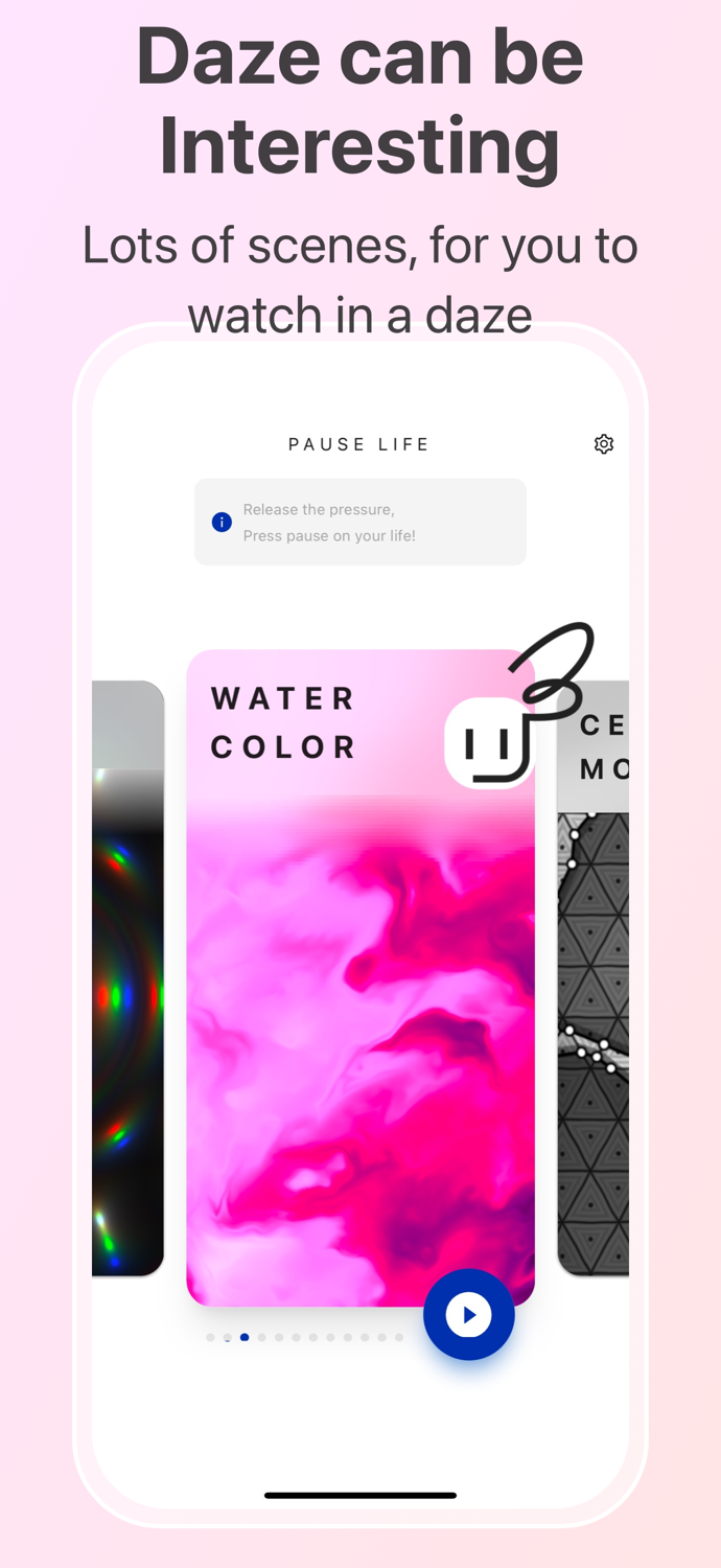 Pause Life Destress  Clock