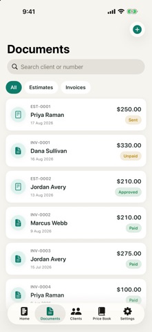 TradeBill: Invoice & Estimate screenshot