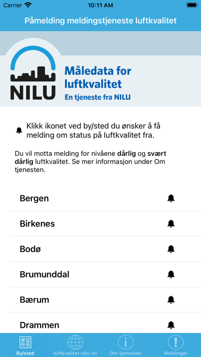 Screenshot #1 pour VarselLuftNå