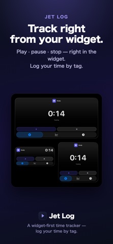 Jet Log - Widget Time Tracker Screenshot 2 of 4