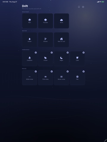 Drift: Sleep & Focus iPad screenshot