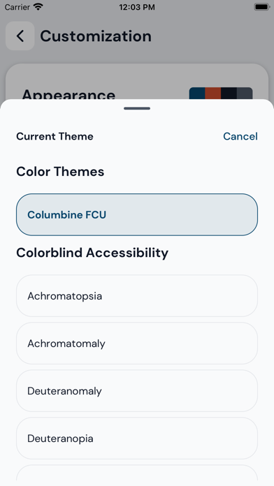Columbine Federal Credit Union Screenshot