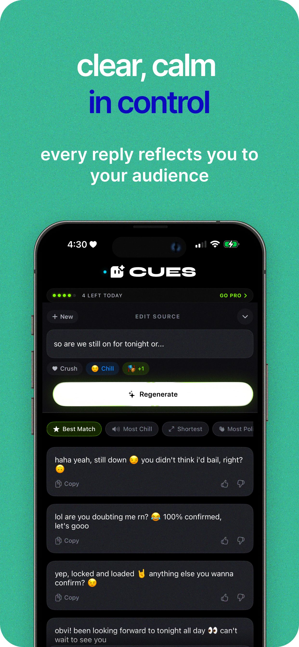 AI Text Reply Helper - Cues AI screenshot 5