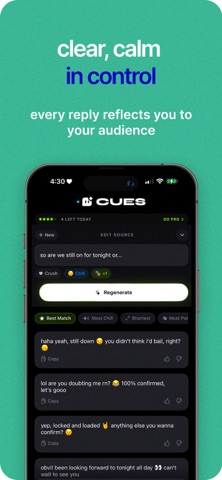 AI Text Reply Helper - Cues AI Screenshot 5 of 5