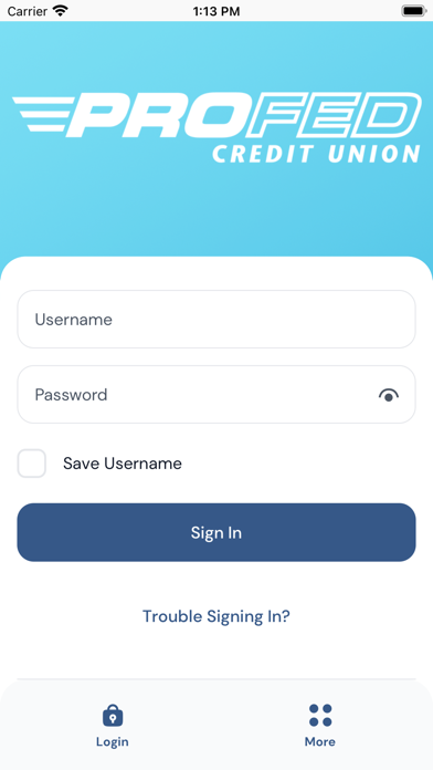 ProFed Digital Banking Screenshot