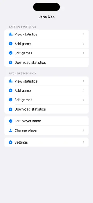 Baseballplayer Stats screenshot 1