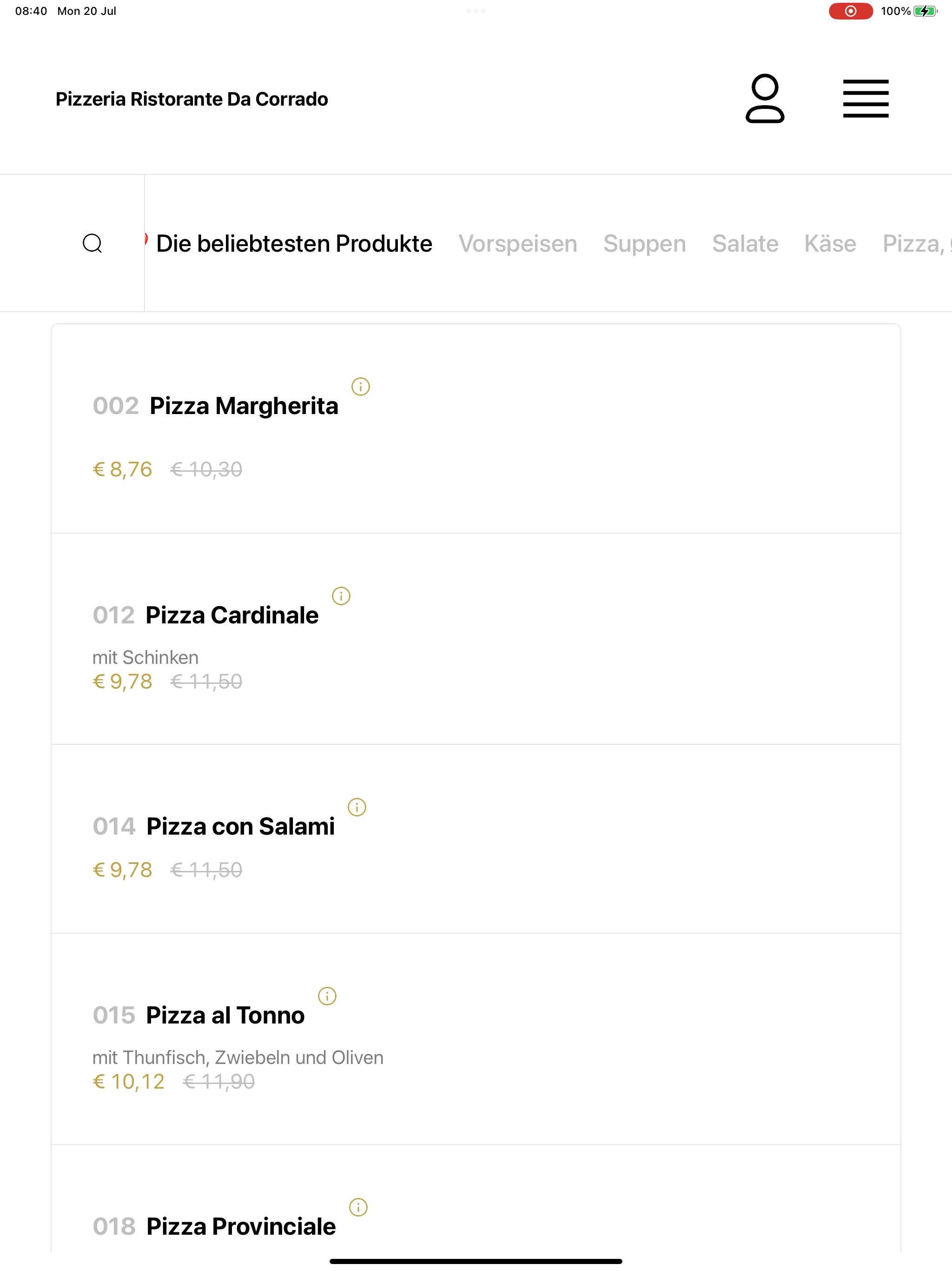 Pizzeria Ristorante Da Corrado screenshot 13