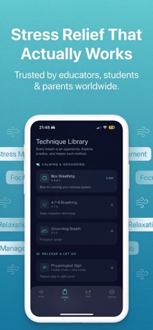 Breath: 方框呼吸与4-7-8 screenshot