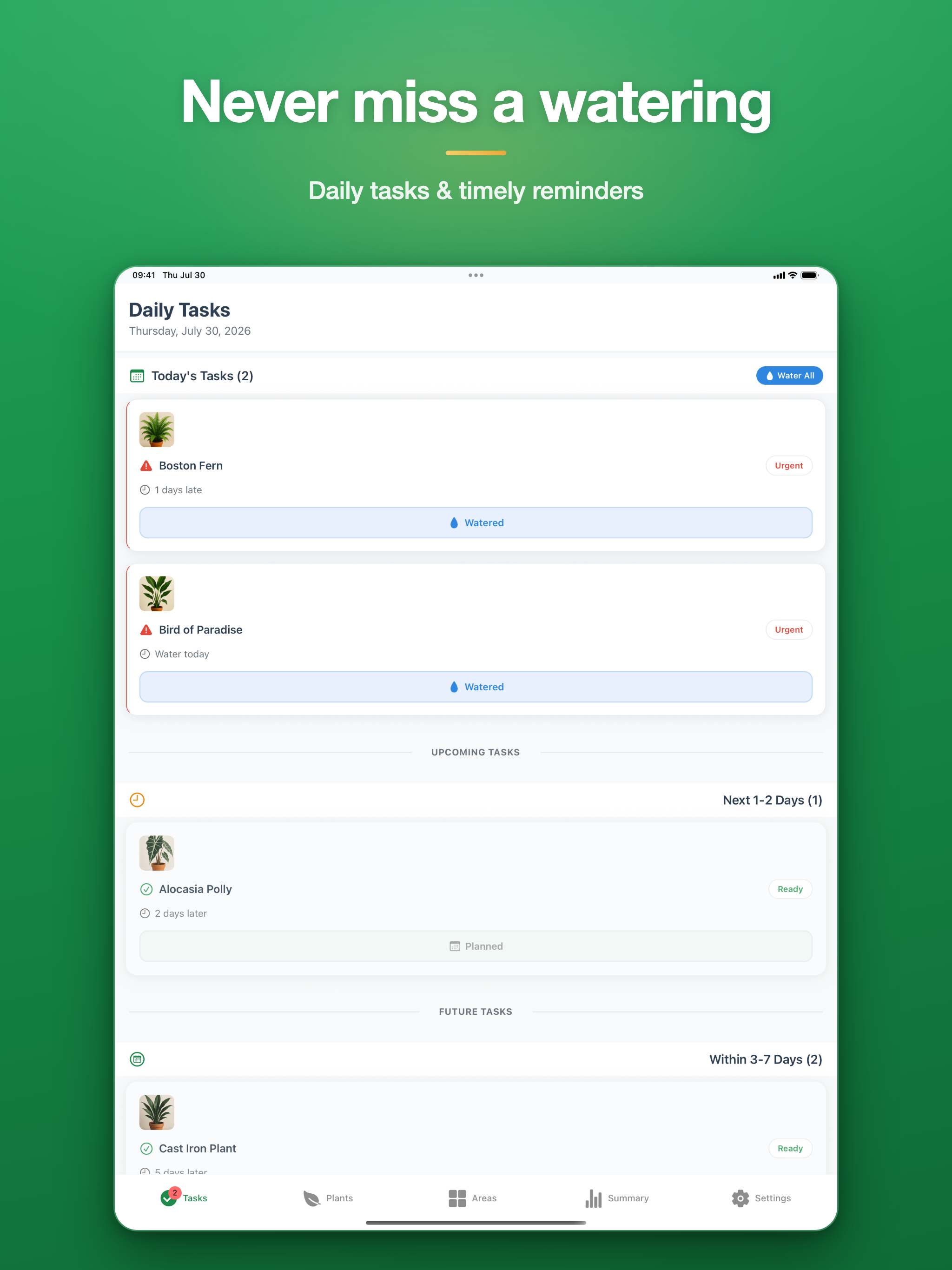 Plant Water Tracker & Care screenshot 6