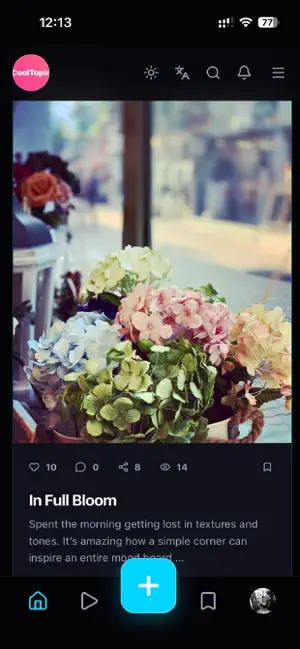 CoolTopia: No Algo Social Feed screenshot 1