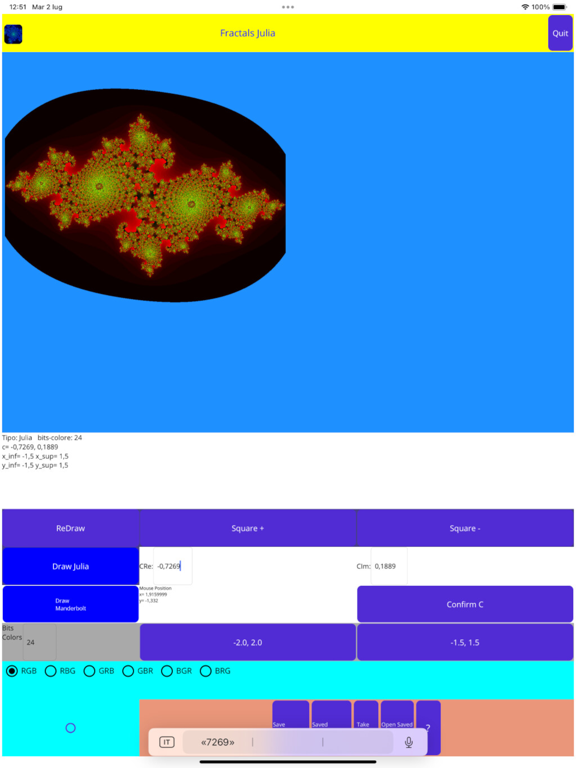 Screenshot #4 pour Fractals Julia