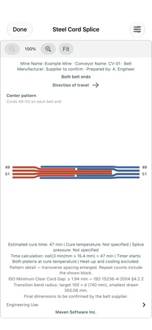 Screenshot 2 of Steel Cord Splice App