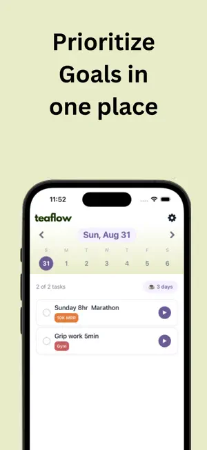 Teaflow: for ADHD Focus & Flow screenshot 2