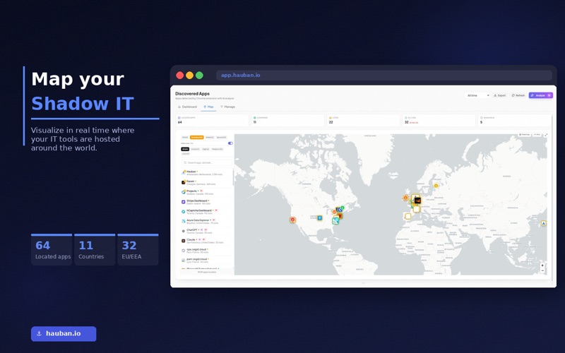 Hauban Tracker screenshot