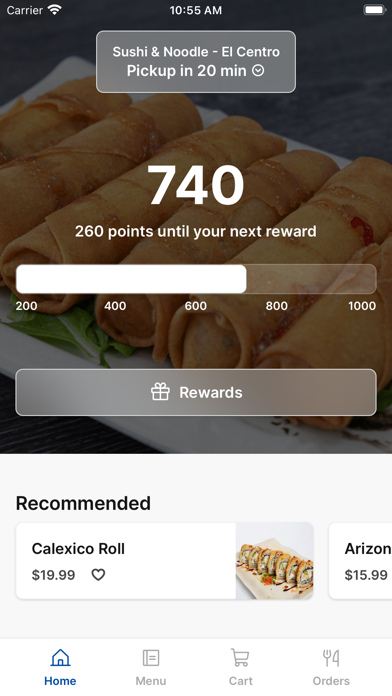 Sushi And Noodles iPhone screenshot 1 - Food & Drink app